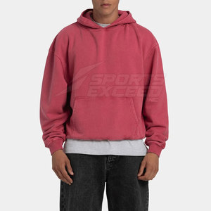 Sudaderas con Capucha de Forro Polar de Invierno, Color Sólido, Lavado Ácido, de Alta Calidad, con Logotipo Personalizado, Ecológicas, de Secado Rápido, Transpirables, MOQ Bajo - Product Image 1