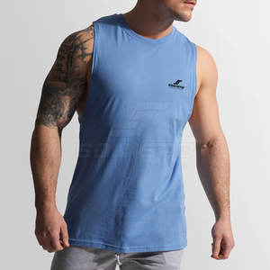 เสื้อกล้ามผ้าฝ้าย100% สไตล์ลำลองสำหรับผู้ชาย - Product Image 4