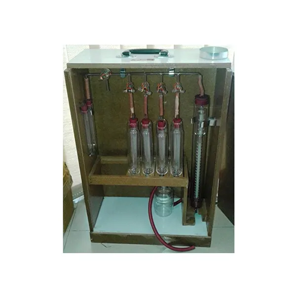 Perlengkapan pengujian pasokan laboratorium Orsat Appatatus 4 Pipette untuk tungku Gas dan bahan bakar analitik dari sistem pembakaran