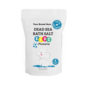 ป้ายส่วนตัวเกลือทะเลตายเด็ก Plumeria อาบน้ำแช่4ปอนด์เม็ดละเอียดขนาดใหญ่แพ็คปิดผนึกได้สำหรับใช้ในร่างกาย - Product Image 6