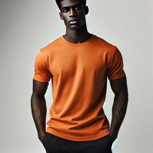 Camisetas de Hombre 100% Algodón, Talla Estadounidense/Europea, 180 g/m², Impresión de Logotipo Personalizado, Cuello Redondo, Sólidas, Casuales, de Manga Corta, Transpirables, Lisas, Personalizables - Product Image 4