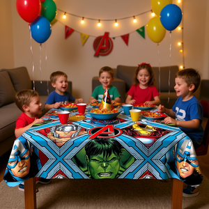 Mantel de Plástico de los Vengadores 1.2X1.8M Decoración para Fiestas Paquete de 2 Piezas - Product Image 3