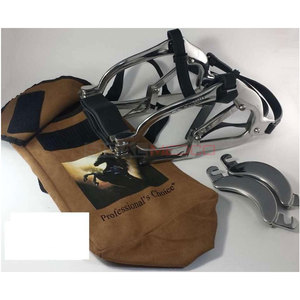 Spéculum dentaire équin réutilisable de haute qualité, écarteur buccal pour porcs, en acier inoxydable allemand, sangles durables, sac de transport, pour interventions vétérinaires - Product Image 2