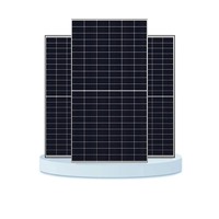 Panneau solaire polycristallin monocristallin bifacial haute qualité pour énergie solaire 182mmx182mm, efficacité 22,65% pour fermes solaires