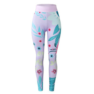 Vêtements de gymnastique Leggings respirants pour femmes Nouveau design Polyester Nylon Spandex Matériel Active Wear Taille élastique Leggings de yoga - Product Image 1