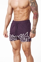 Pantalones Cortos Deportivos para Hombre, Estilo Americano, para Correr, Baloncesto, Entrenamiento, Playa, Fitness, 100% Poliéster, Color Sólido, con Cordones, Secado Rápido