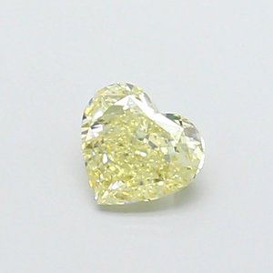 Diamante Cultivado en Laboratorio, Corte Corazón, 0.81ct, VVS2, Color Amarillo Claro Fantasía - Product Image 1