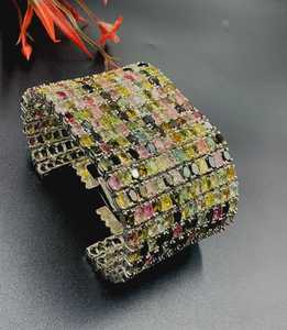 Bracelet Tourmaline AAA Bracelet en argent sterling 925 Bracelet Tourmaline beau Bracelet en argent sterling 925 pierre naturelle - Product Image 3