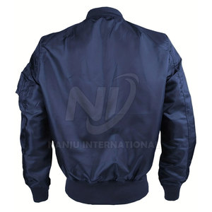 Chaqueta bomber de invierno para hombre con cuello levantado, ropa de abrigo de talla grande hecha en fábrica para hombre - Product Image 3