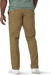 Pantalons et pantalons pour hommes confortables et décontractés Fermeture à braguette boutonnée légère à la taille moyenne Teinte unie avec délavage coloré - Product Image 6