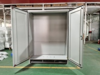 Boîte de panneau de commande d'armoire de distribution d'énergie au sol étanche en acier inoxydable électrique