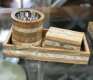 Plato de comedor Rectangular de madera de ébano y bandeja de té, bandeja de servicio sólida para Hotel, restaurante, hogar, sala de estar - Product Image 3