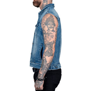 Best Supplier's Premium New Men's <b>Slim</b> Casual Breathable Denim <b>Vest</b> Outerwear in Different Sizes for Summer - Product Image 3