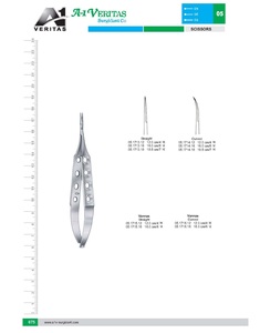 Best Manual Vannas Micro-Scissor Stainless Steel Surgical Scissors 16cm ENT Microsurgery Equipment Sutures Kit Instrument Set - Product Image 3