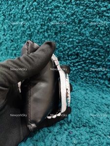 Handmade Customized Designed 41mm Men's Stainless Steel Luxury Iced Moissanite Diamonds Glass Dial <b>Watch</b> From India - Product Image 6