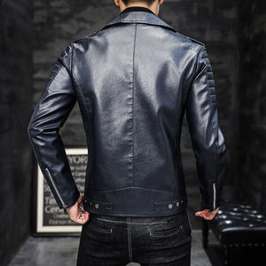 Chaqueta de Motociclista Clásica para Hombre, Diseño de Moda, Cuero Vacuno, Impermeable y Transpirable - Product Image 2