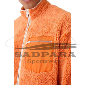 Fleece <b>Sherpa</b> Cotton <b>Jacket</b> <b>Men's</b> <b>Jackets</b> Zipper Closure Winter Warm Heavyweight Designer Shearling Outdoor <b>Men's</b> <b>Jackets</b> - Product Image 5