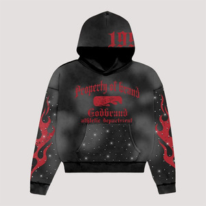 Nuevo estilo personalizado 100% algodón hombres Sudadera con capucha de gran tamaño 480 GSM envío rápido bajo MOQ sólido Puff diseño - Product Image 4