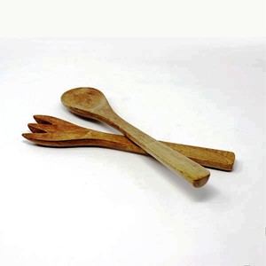 Accesorios Únicos para el Hogar, Juego de Servidores de Ensalada de Acacia, Ecológicos, Aptos para Lavavajillas, Utensilios para Ensalada, Hechos en India - Product Image 2