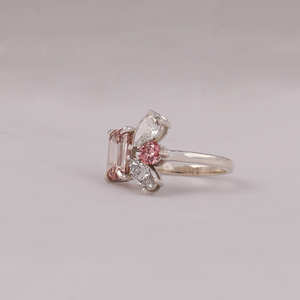 Anillo de compromiso de derivación de oro sólido de lujo de 14KT para mujer 2,6 quilates Multi-Shape Lab Created Diamond IGI Certified - Product Image 2