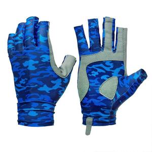 Unisex Outdoor Sports <b>Gloves</b> Waterproof Breathable Anti-Slip Design with Removable Cut Fingers UV Protection for <b>Fishing</b> - Product Image 1
