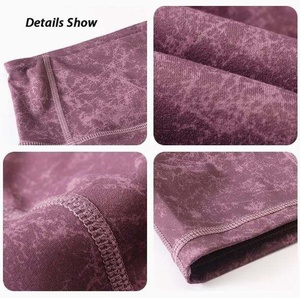 Active Wear Élégant Plaid Imprimé Haute Séchage Rapide Velours Côtelé Athlétique Shorts Extensible Jogging Running Exercice Fitness Sports - Product Image 2