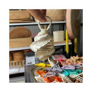 ARTÍCULOS DE DECORACIÓN DE NAVIDAD HECHOS DE RATÁN Y LANA COLGANTE PARED DECORACIÓN DEL HOGAR ORNAMENTO ARTÍCULOS PEQUEÑOS PRECIO BARATO - Product Image 2