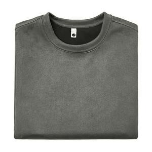 เสื้อยืดแขนสั้นผ้าฝ้ายสำหรับผู้ชายและผู้หญิงเสื้อคอกลมทรงหลวมแนววินเทจซักด้วยกรดแห้งเร็วเป็นมิตรกับสิ่งแวดล้อม - Product Image 4