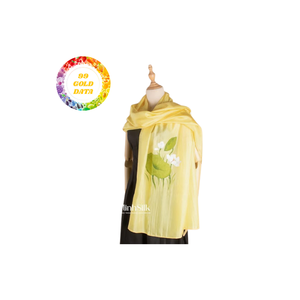 Écharpe en coton imprimé floral respirant pour la peau pour les saisons de printemps et d'été - Product Image 6