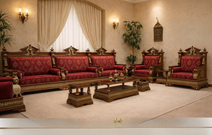 Muebles Árabes para Majlis, Muebles Modernos para Majlis Árabe |     Personalización Posible |    Envío Gratuito a Todo el Mundo - Product Image 1