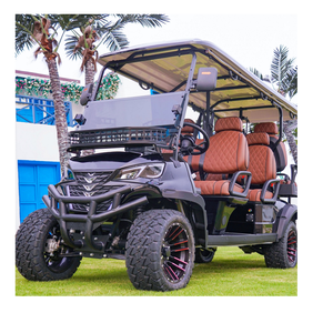 2025 voiturettes de golf électriques tout-terrain 6 places personnalisées avec moteur à courant alternatif 7.5KW vitesse 30mph nouvelle batterie lithium-ion d'énergie pour le levage - Product Image 2
