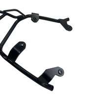 Porte-bagages arrière universel en acier noir pour moto, robuste, soudé à la main, support de bagages, accessoires durables