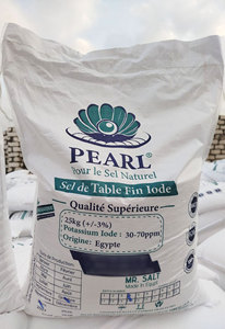 Sal Marina Fina de Perla al por Mayor, Bolsa de 25 kg a Granel, Sal de Mesa Refinada en Polvo, Grado Alimenticio, 99.5% de Pureza, Yodo Opcional - Product Image 5