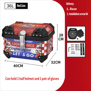 Top Case Moto 36L en PP ABS Étanche avec Fixation Rapide et Conception Haute Résistance pour les Trajets Urbains - Product Image 2