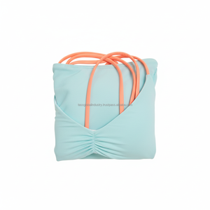 บราโยคะสำหรับผู้หญิง ระดับการซัพพอร์ตปานกลาง เสื้อครอปออกกำลังกายแบบมีฟองน้ำ บราออกกำลังกายแบบคลาสสิก - Product Image 5