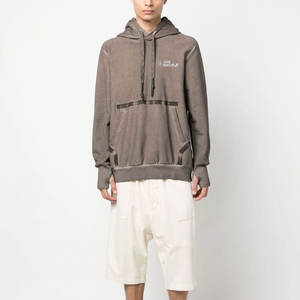 Nouvelle conception, best-seller, sweats à capuche pour hommes en denim délavé, faible MOQ, vente en gros, prix bas, sweats à capuche pour hommes en denim délavé pour la vente en ligne - Product Image 4