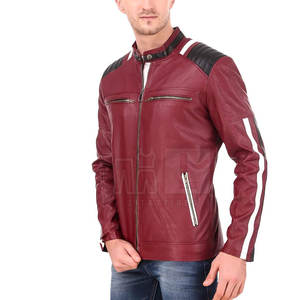 Chaqueta de invierno de cuero de estilo único para hombre hecha en Pakistán con logotipo frontal precio barato - Product Image 3