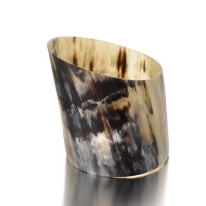 Brazalete de cuerno de búfalo natural Ligero Espesor medio Pulido Color claro Estilo lindo - Product Image 1