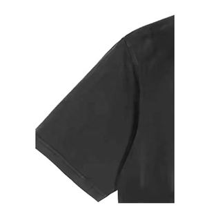 เสื้อยืดโอเวอร์ไซส์ของผู้ชายผ้าคอตตอนเนื้อหนาทำจากไม้ไผ่คอมโบ100% หนาเปิดไหล่ปล่อยงานตามสั่ง - Product Image 4