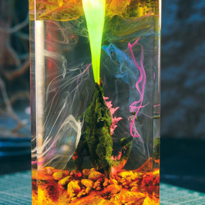 Anime <b>Lamp</b>, Epoxy Resin <b>Lamp</b>, Custom Epoxy Resin <b>Lamp</b>, Resin Wood Art <b>Lamp</b>, Custom Night Light, Handmade Gift, Christmas Gift - Product Image 5