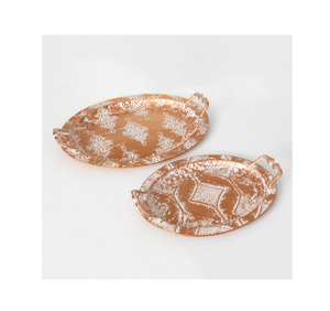 Décoration d'intérieur Plateau de décoration de Noël Plateau en métal Forme ronde Vaisselle Ustensiles de cuisine Restaurants Fabricant en gros Fournisseur - Product Image 5