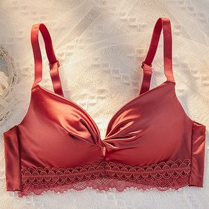 Soutien-gorge de bikini push-up en acier solide pour femmes adultes avec bretelles non réglables et design de poitrine plate - Product Image 6