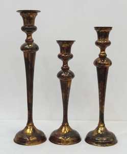 Bougeoir en aluminium plaqué cuivre, porte-bougie classique et moderne, luxueux, pour fête de mariage et Usage domestique - Product Image 3