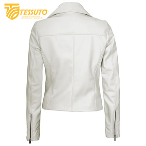Chaqueta de Cuero 100% Real para Mujer, Estilo Casual y Elegante con Cuello Alto, Transpirable, en Empaque Premium - Product Image 5