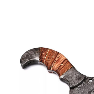 Cuchillo de Supervivencia Multifuncional de Acero de Damasco para Camioneros, Hoja Fija, Precio de Mayoreo, OEM - Product Image 6