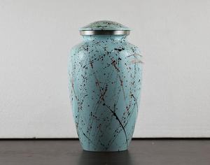 Beautifully Sky Blue Shades Handcrafted <b>Large</b> Urn for Human Ashes Adult - Beautiful <b>Memorial</b> Cremation Urns - Adult Ashes <b>Box</b> - Product Image 2