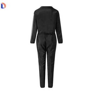 ชุดวอร์มสะท้อนแสงของผู้หญิงชุด2ชิ้นสีดำระบายอากาศได้ดีเหมาะสำหรับไนท์คลับฤดูหนาว - Product Image 6