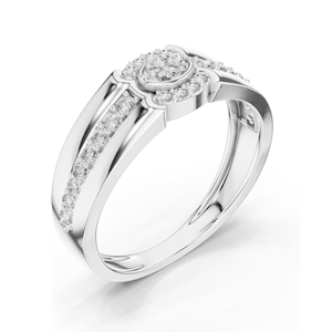Bague à trois pierres en diamant de laboratoire 0,342 CT pour femme, clarté VVS-VS EF, or 18 carats, 14 carats, 10 carats et argent 925, rose, jaune, blanc - Product Image 5