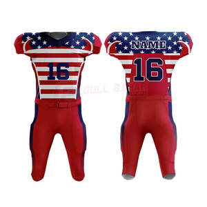 ชุดเครื่องแบบทีมฟุตบอลอเมริกันเสื้อกีฬาแขนสั้นสำหรับฝึกซ้อมและเล่นเกม - Product Image 1