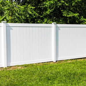 Recinzione in PVC Bianco per Giardino, Muro in PVC da 8 Piedi - Product Image 5